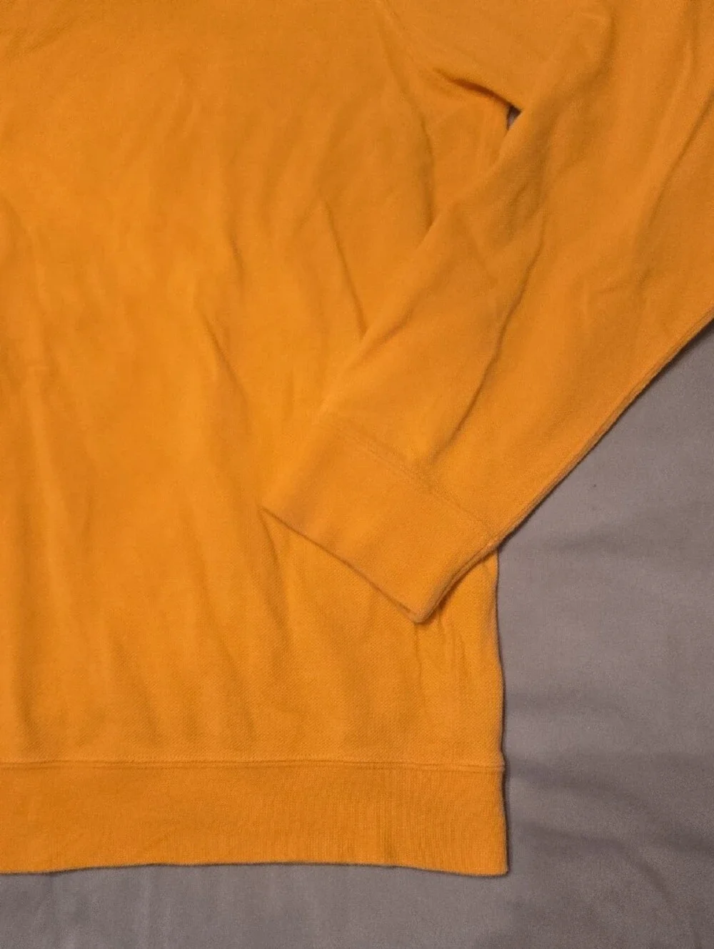 Lacoste Men's Orange Half-Zip Pullover Sweater